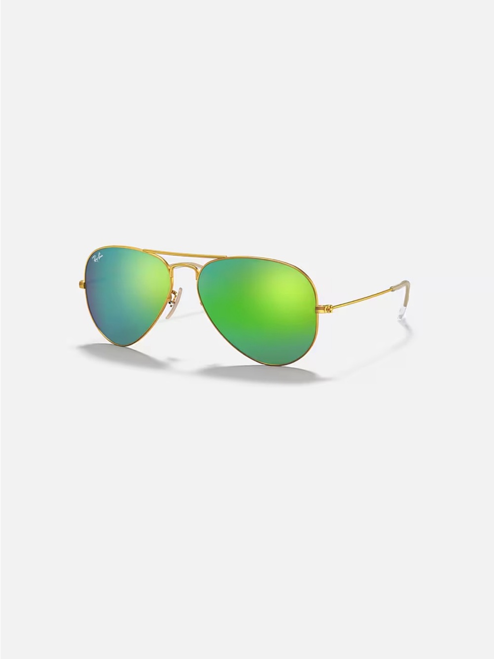 Ray-Ban Aviator Flash Lenses Green and Gold